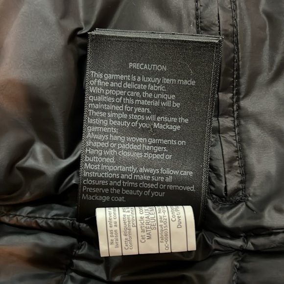 Mackage Black & Camo Parka - Picture 12 of 16